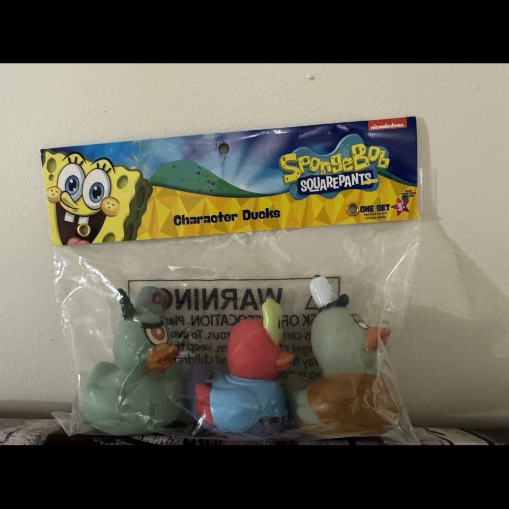 Set of 3 Cartoon Character Rubber Ducks